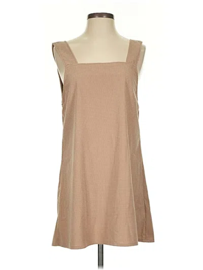 Pre-owned Shein Casual Dress In Brown