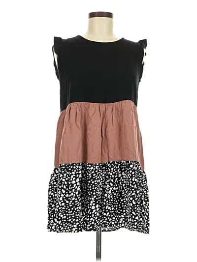 Pre-owned Shein Casual Dress In Brown