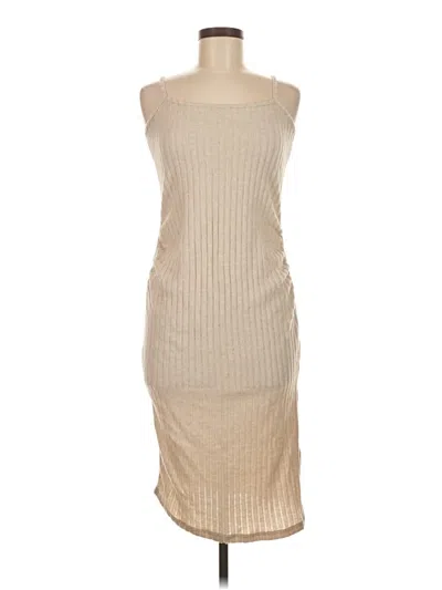 Pre-owned Shein Casual Dress In Brown