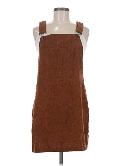 Pre-owned Shein Casual Dress In Brown
