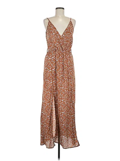 Pre-owned Shein Casual Dress In Brown