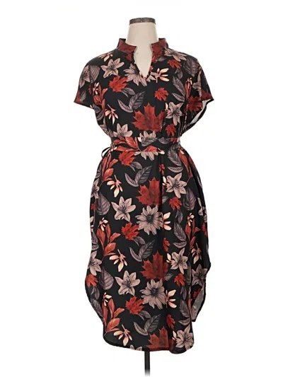 Pre-owned Shein Casual Dress In Brown