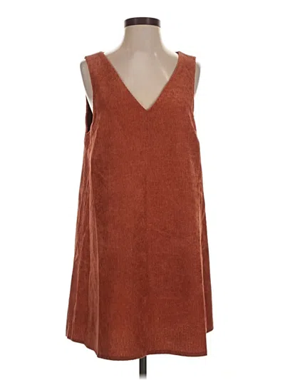 Pre-owned Shein Casual Dress In Brown