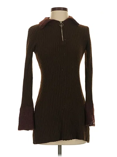 Pre-owned Shein Casual Dress In Brown