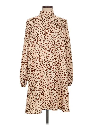 Pre-owned Shein Casual Dress In Brown