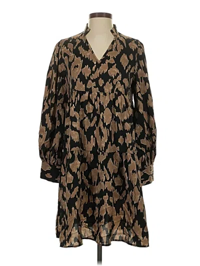 Pre-owned Shein Casual Dress In Brown