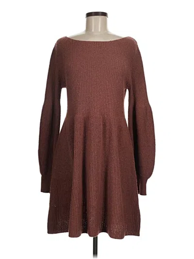 Pre-owned Shein Casual Dress In Brown