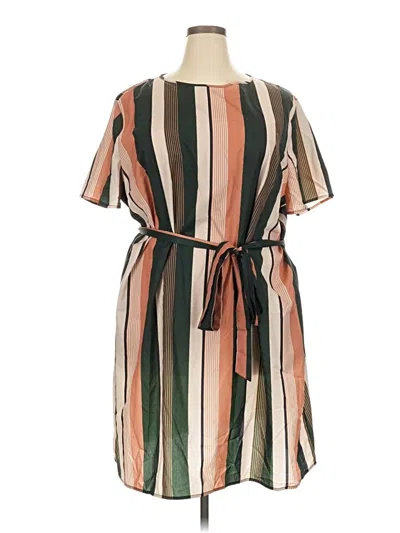Pre-owned Shein Casual Dress In Brown