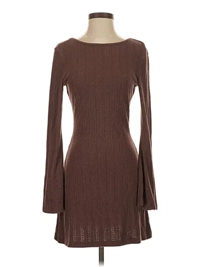 Pre-owned Shein Casual Dress In Brown