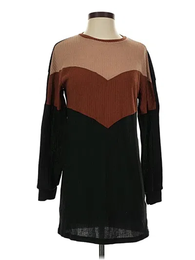 Pre-owned Shein Casual Dress In Brown