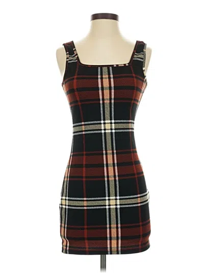 Pre-owned Shein Casual Dress In Brown