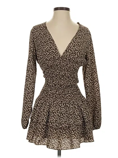 Pre-owned Shein Casual Dress In Brown