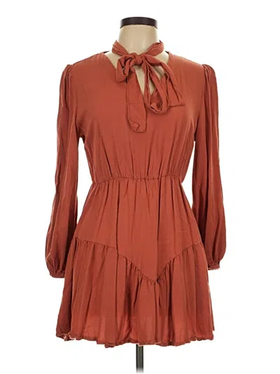Pre-owned Shein Casual Dress In Brown
