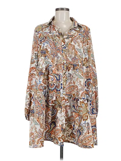 Pre-owned Shein Casual Dress In Brown