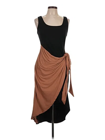 Pre-owned Shein Casual Dress In Brown