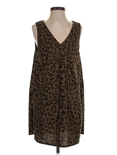 Pre-owned Shein Casual Dress In Brown