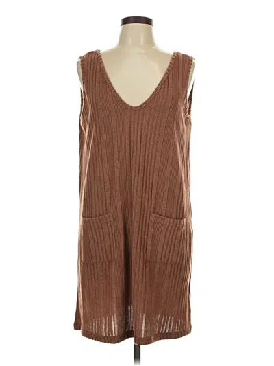Pre-owned Shein Casual Dress In Brown