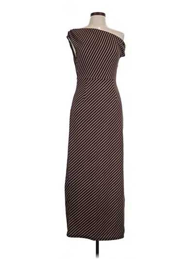 Pre-owned Shein Casual Dress In Brown