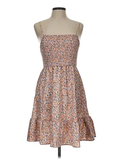 Pre-owned Shein Casual Dress In Brown