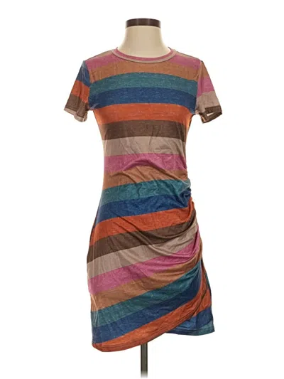 Pre-owned Shein Casual Dress In Brown