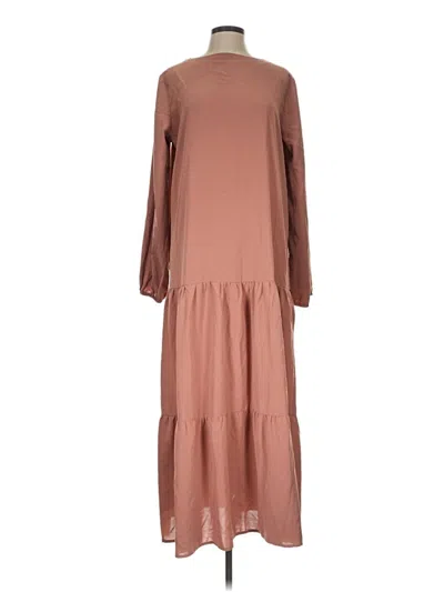 Pre-owned Shein Casual Dress In Brown