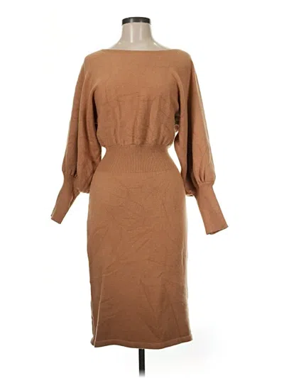 Pre-owned Shein Casual Dress In Brown