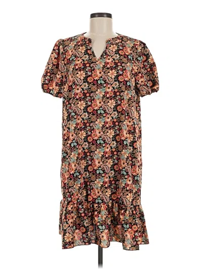 Pre-owned Shein Casual Dress In Brown