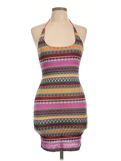 Pre-owned Shein Casual Dress In Brown