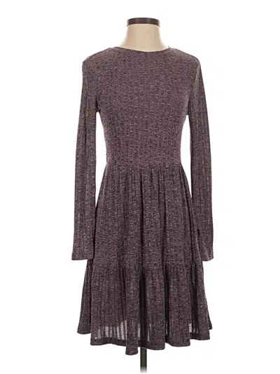 Pre-owned Shein Casual Dress In Burgundy