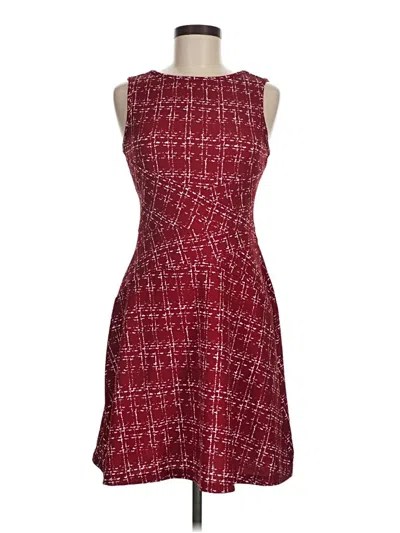 Pre-owned Shein Casual Dress In Burgundy