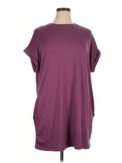 Pre-owned Shein Casual Dress In Burgundy