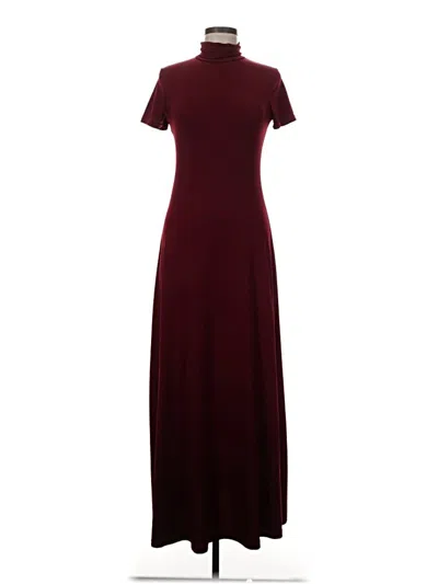 Pre-owned Shein Casual Dress In Burgundy