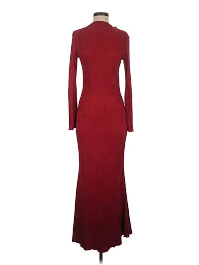 Pre-owned Shein Casual Dress In Burgundy