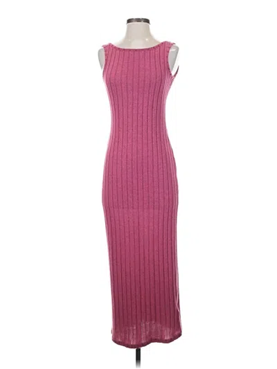 Pre-owned Shein Casual Dress In Burgundy