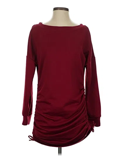 Pre-owned Shein Casual Dress In Burgundy
