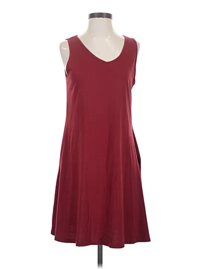 Pre-owned Shein Casual Dress In Burgundy