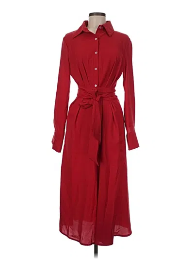 Pre-owned Shein Casual Dress In Burgundy