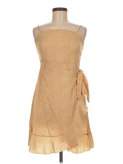 Pre-owned Shein Casual Dress In Gold