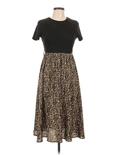 Pre-owned Shein Casual Dress In Gold