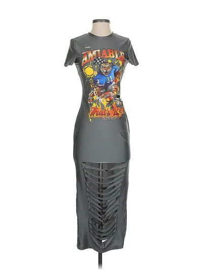 Pre-owned Shein Casual Dress In Gray