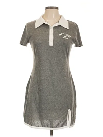 Pre-owned Shein Casual Dress In Gray