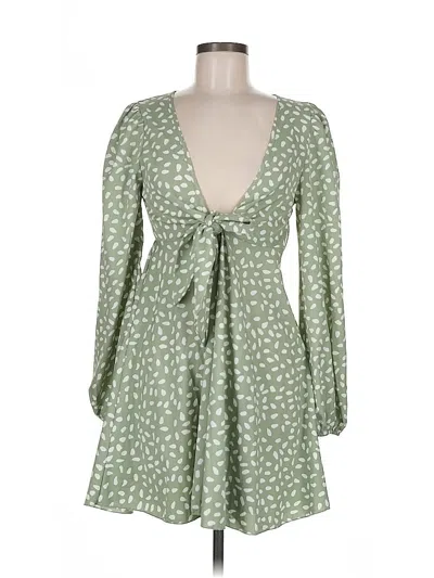 Pre-owned Shein Casual Dress In Green