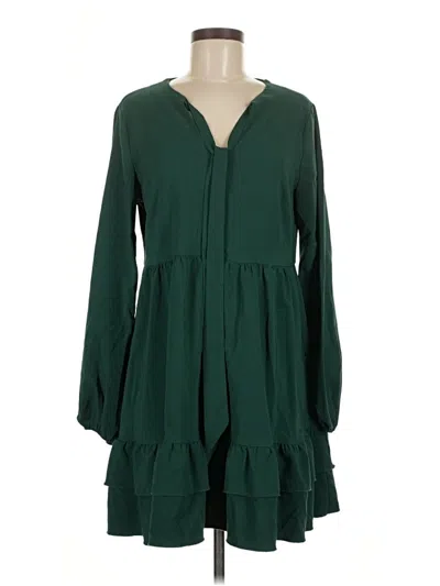 Pre-owned Shein Casual Dress In Green