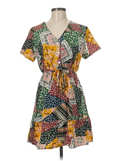 Pre-owned Shein Casual Dress In Green