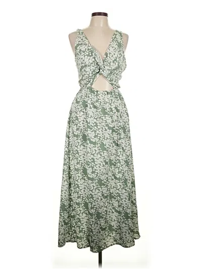 Pre-owned Shein Casual Dress In Green