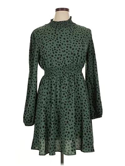 Pre-owned Shein Casual Dress In Green