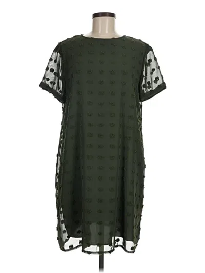 Pre-owned Shein Casual Dress In Green