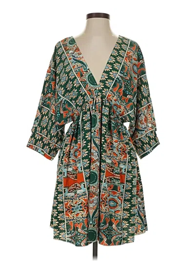 Pre-owned Shein Casual Dress In Green