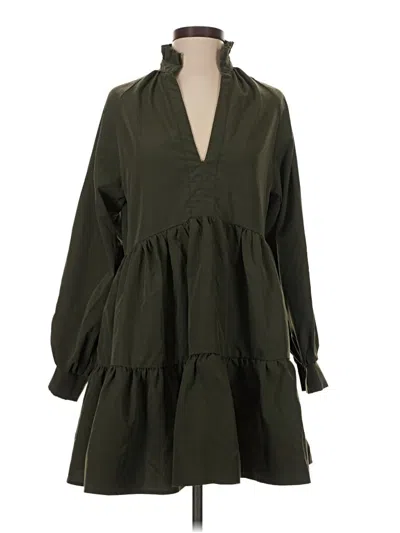 Pre-owned Shein Casual Dress In Green