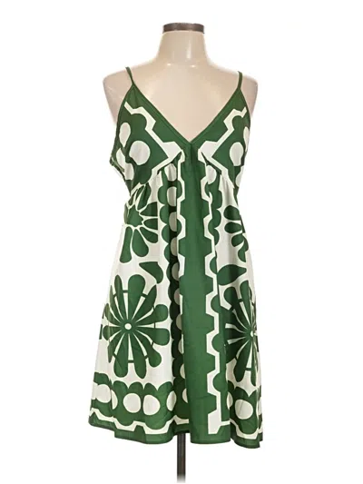 Pre-owned Shein Casual Dress In Green